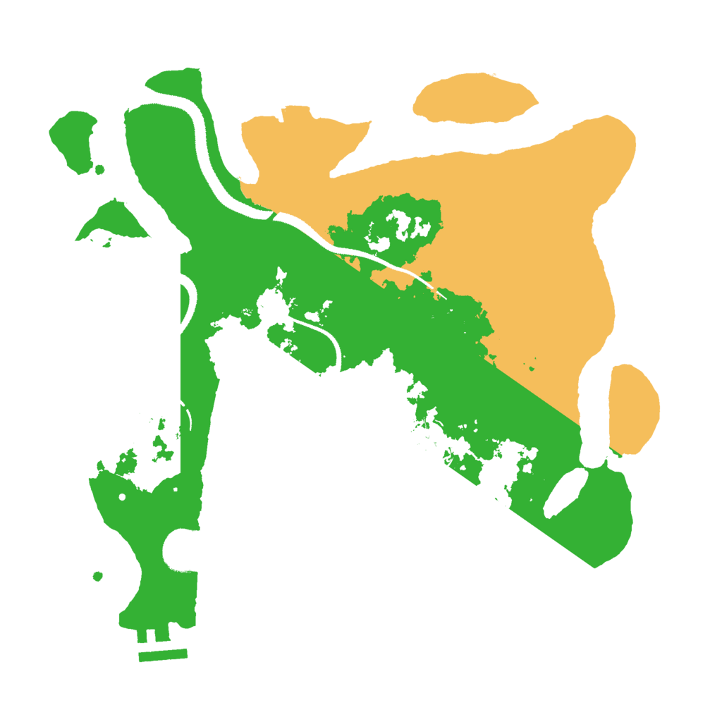 Biome Rust Map: Procedural Map, Size: 3000, Seed: 49858238