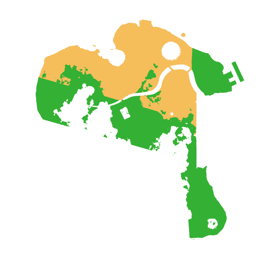 Biome Rust Map: Procedural Map, Size: 2500, Seed: 1884146287