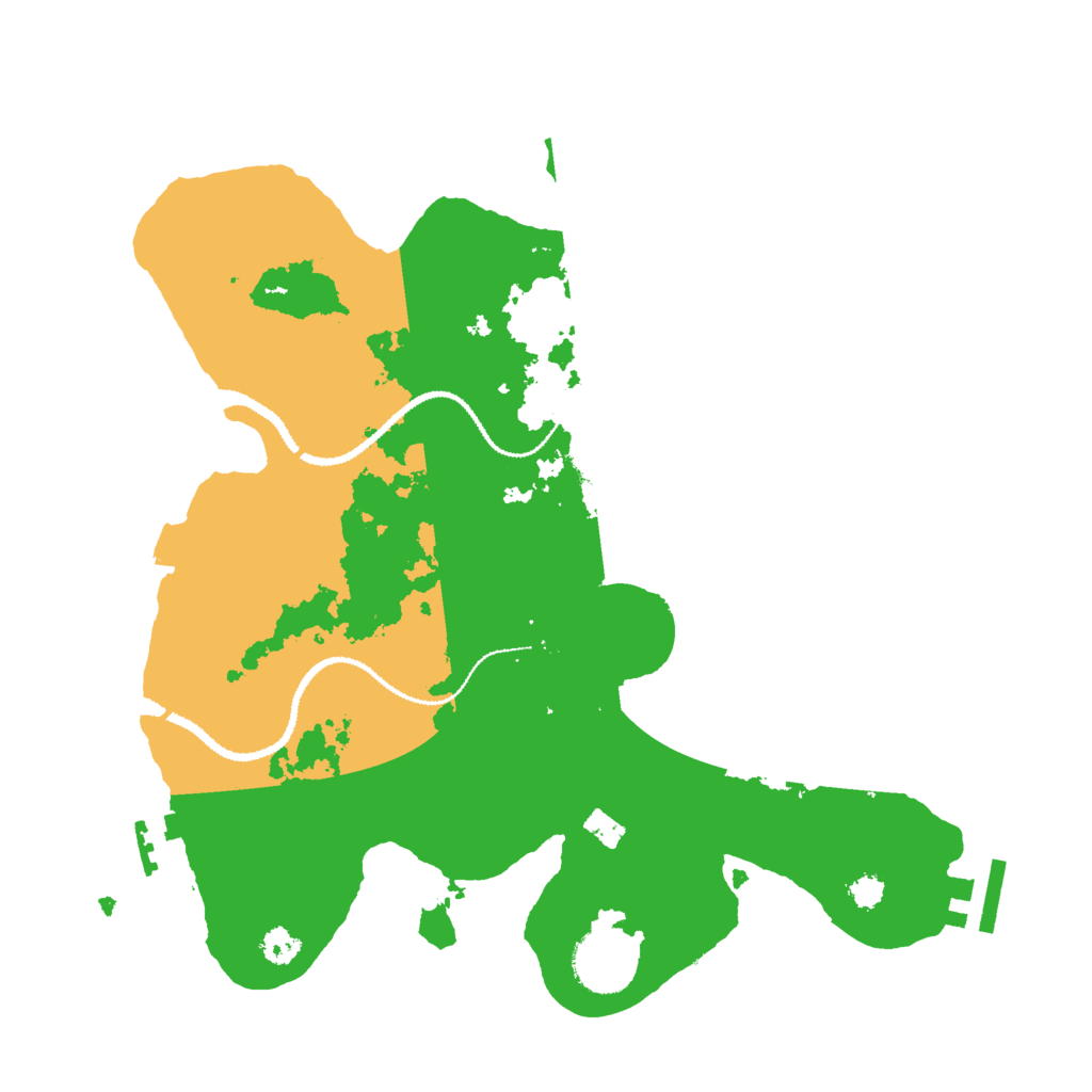 Biome Rust Map: Procedural Map, Size: 3000, Seed: 410556010