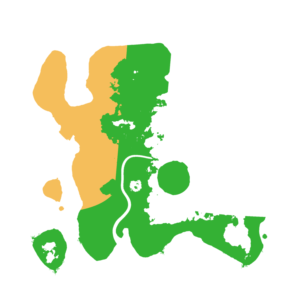 Biome Rust Map: Procedural Map, Size: 2500, Seed: 123213529