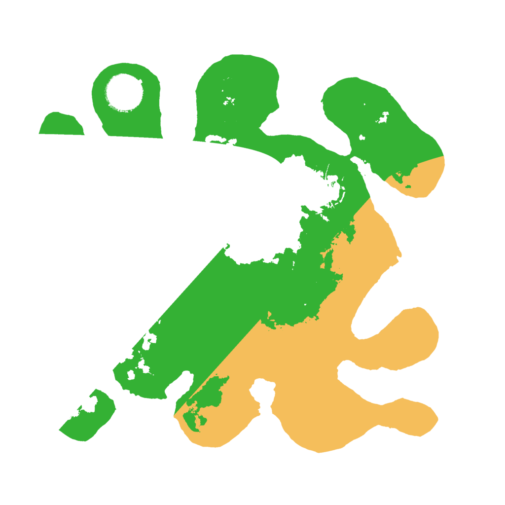 Biome Rust Map: Barren, Size: 2400, Seed: 1234567