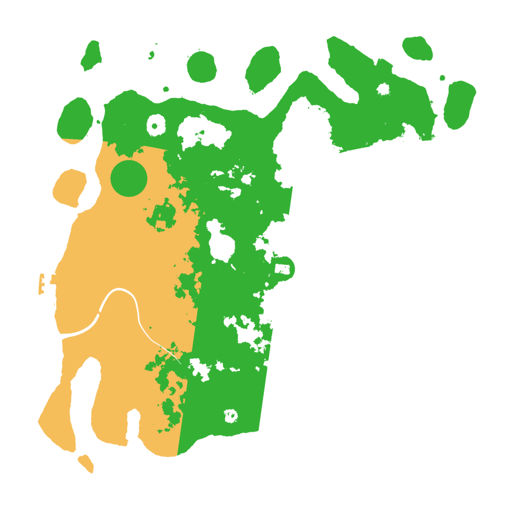 Biome Rust Map: Procedural Map, Size: 3700, Seed: 54431
