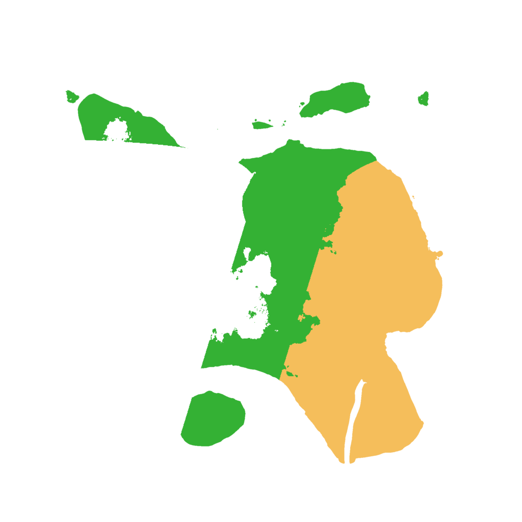 Biome Rust Map: Procedural Map, Size: 2000, Seed: 860335376