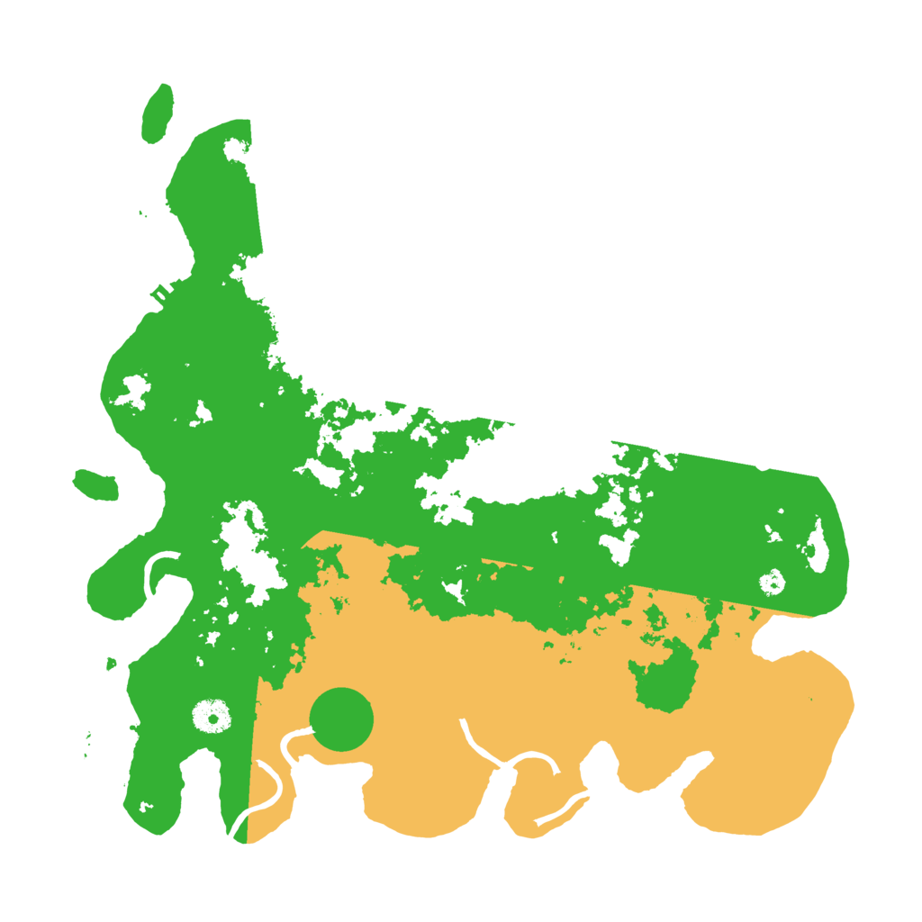 Biome Rust Map: Procedural Map, Size: 3800, Seed: 12344444