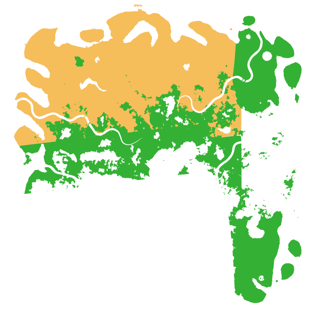 Biome Rust Map: Procedural Map, Size: 6000, Seed: 596613815
