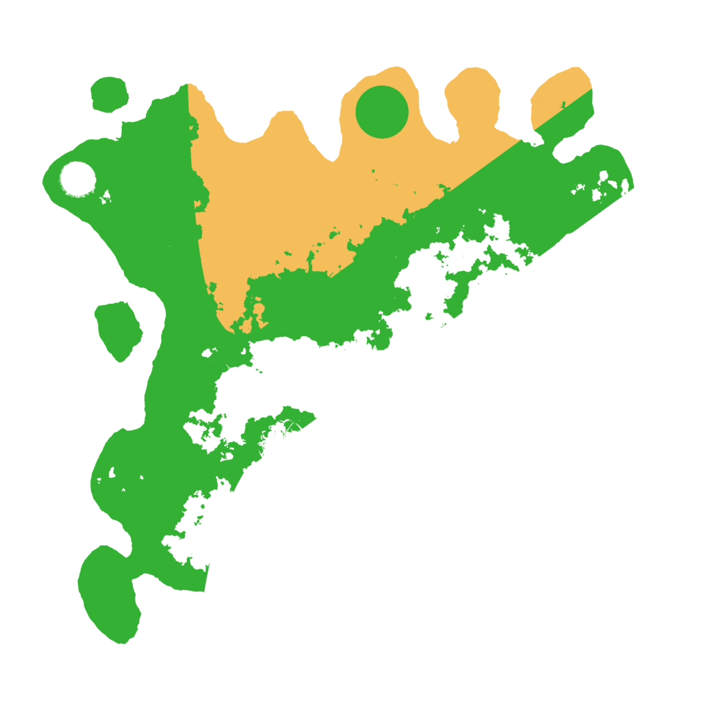 Biome Rust Map: Barren, Size: 3500, Seed: 526375