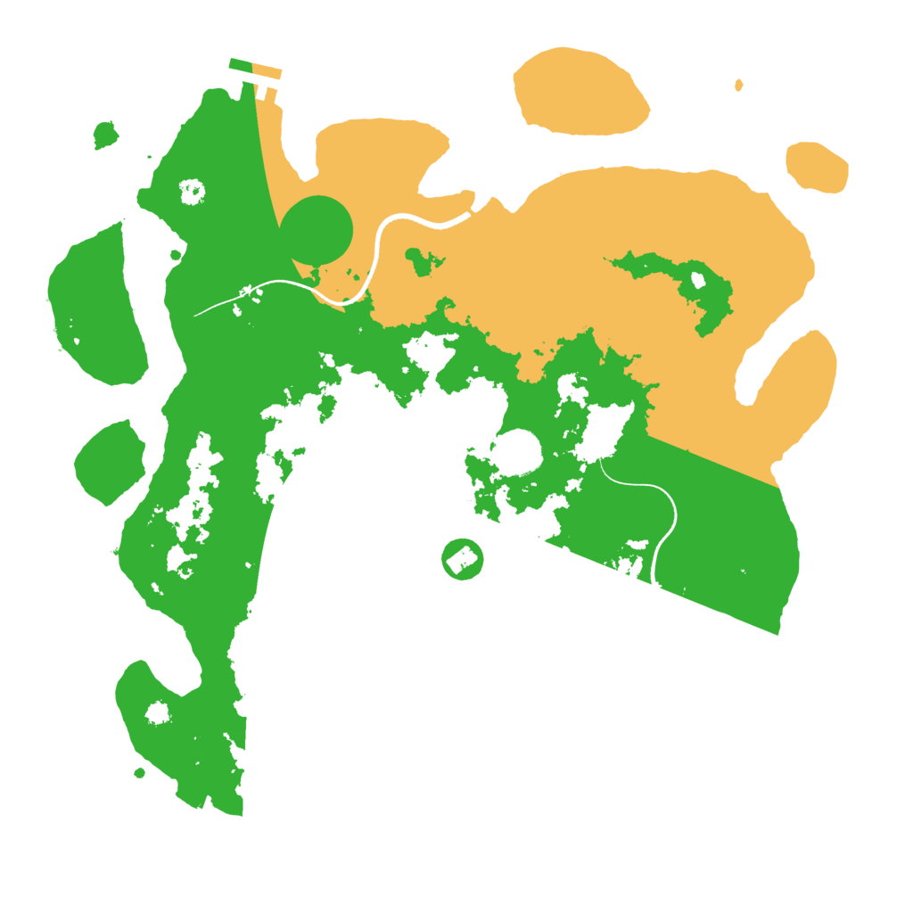 Biome Rust Map: Procedural Map, Size: 3500, Seed: 299478883