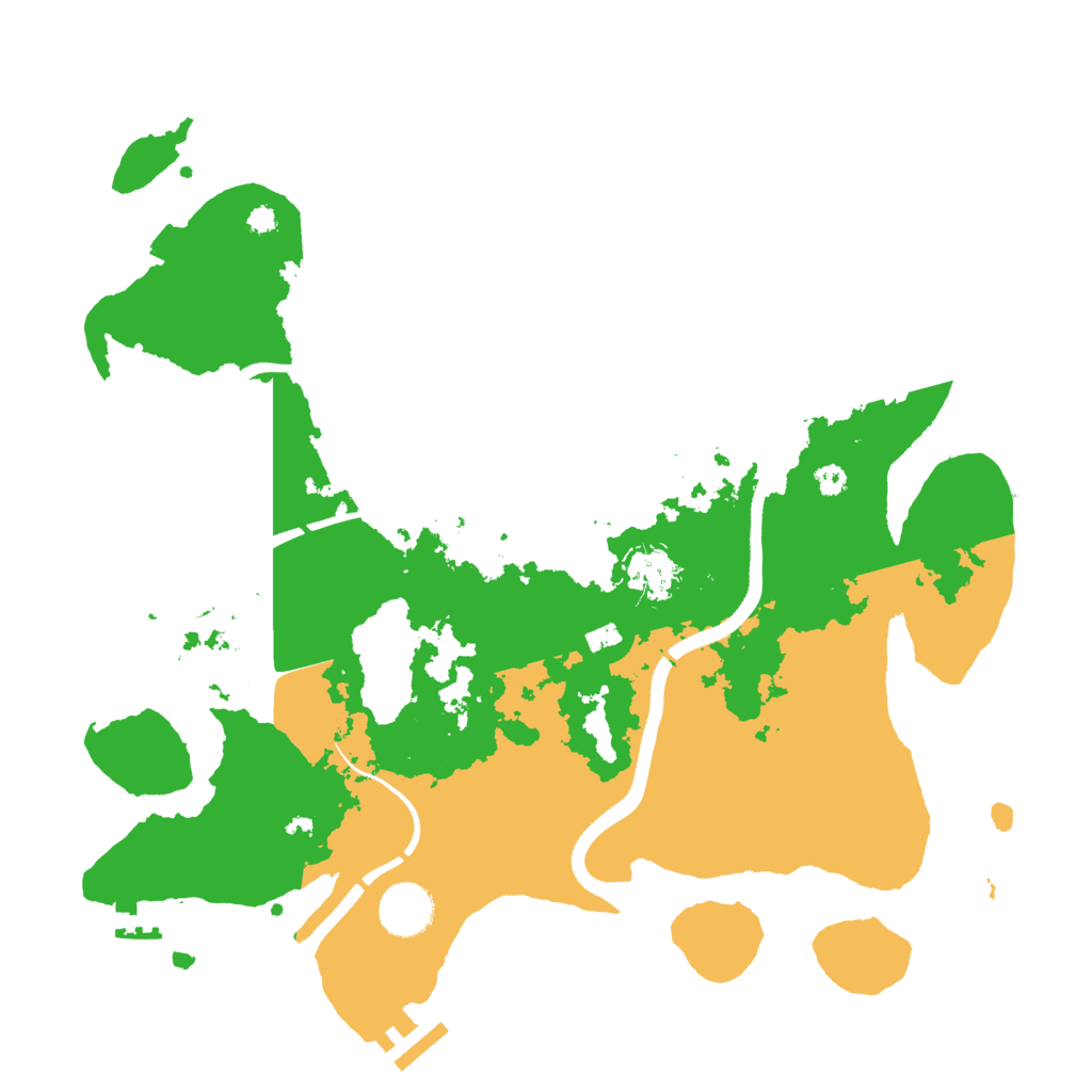 Biome Rust Map: Procedural Map, Size: 3550, Seed: 987650