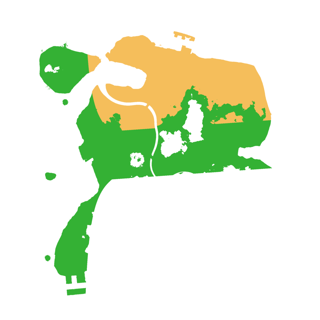 Biome Rust Map: Procedural Map, Size: 2200, Seed: 37496997