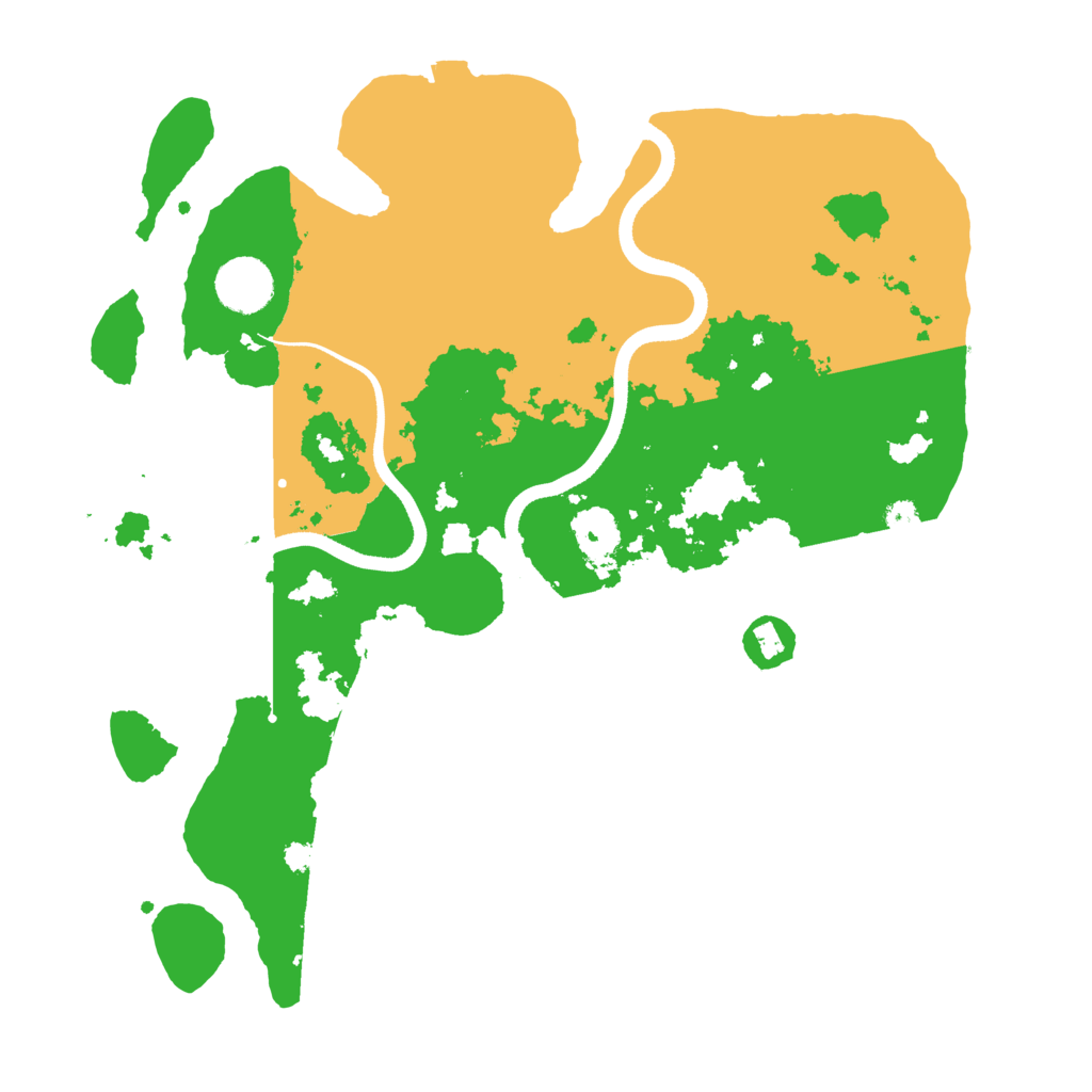 Biome Rust Map: Procedural Map, Size: 3500, Seed: 574244522