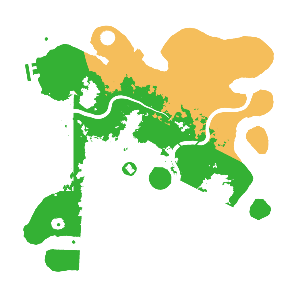 Biome Rust Map: Procedural Map, Size: 3500, Seed: 122091