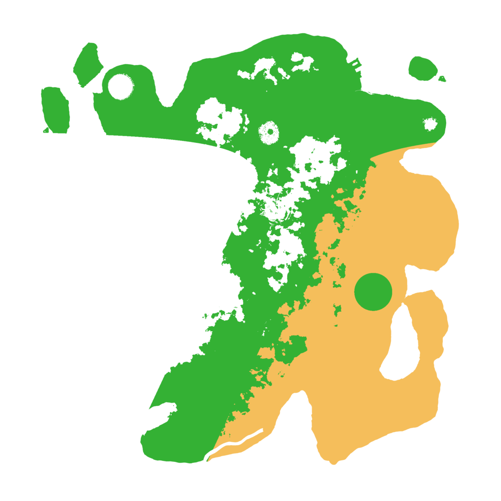 Biome Rust Map: Procedural Map, Size: 3500, Seed: 5250