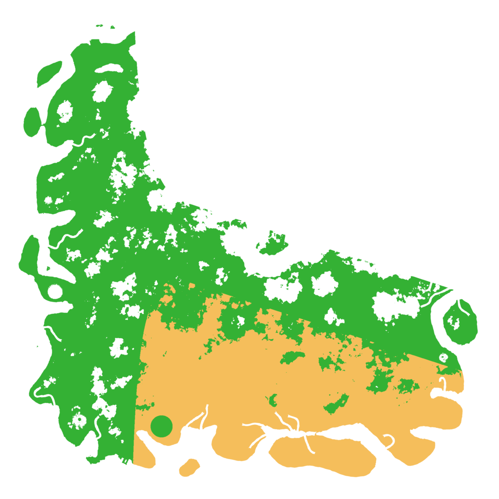 Biome Rust Map: Procedural Map, Size: 6000, Seed: 585336541