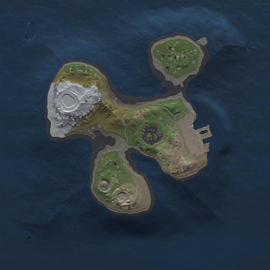 Rust Map: Procedural Map, Size: 1400, Seed: 1764, 4 Monuments