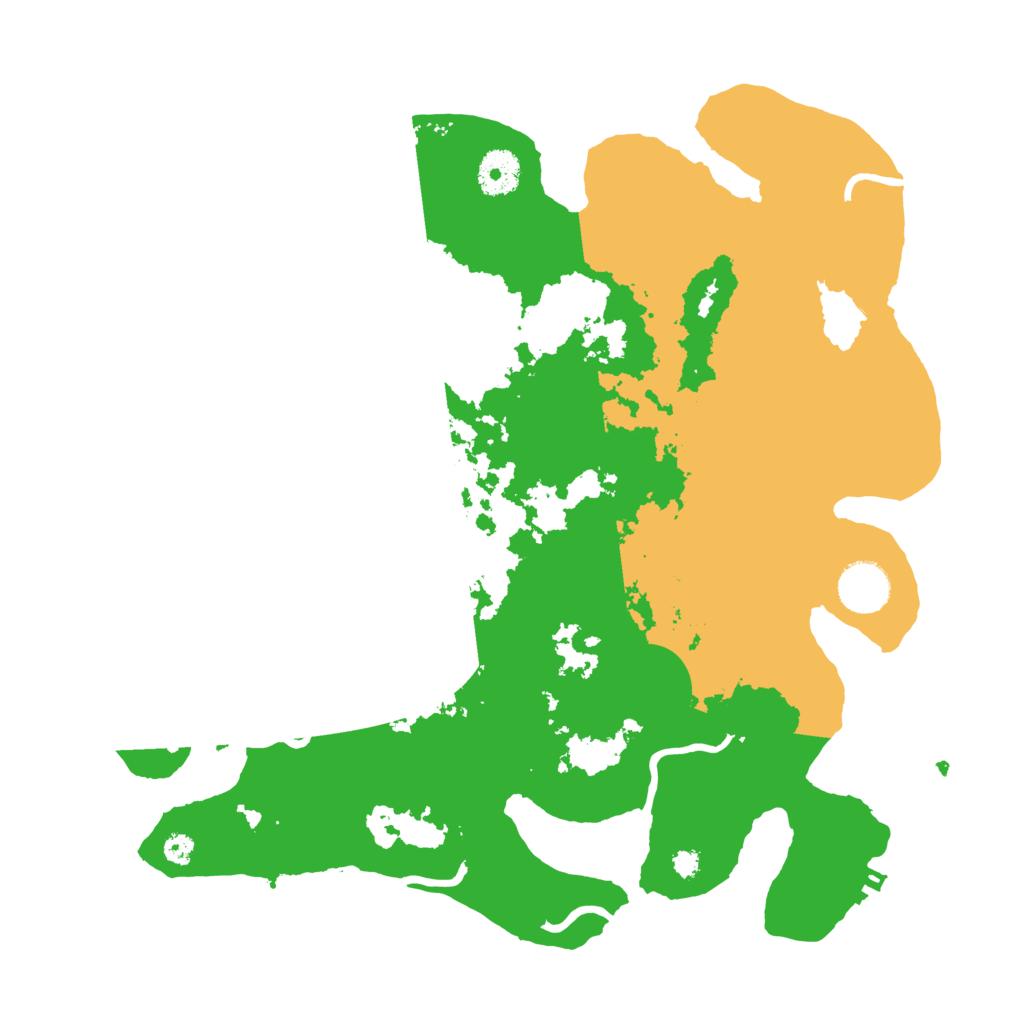 Biome Rust Map: Procedural Map, Size: 3500, Seed: 1334945258