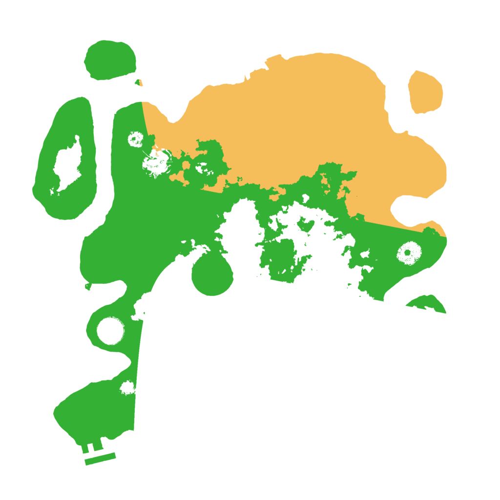 Biome Rust Map: Procedural Map, Size: 3250, Seed: 2034496554