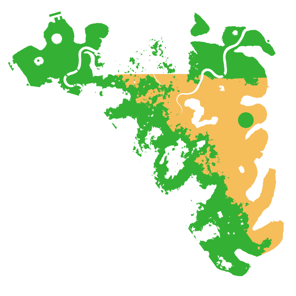 Biome Rust Map: Procedural Map, Size: 5000, Seed: 3334
