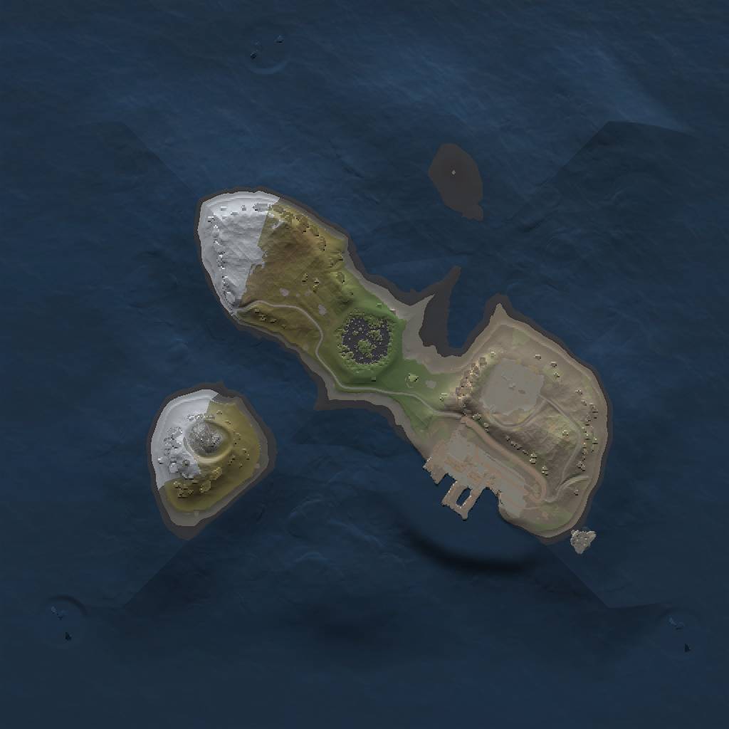 Rust Map: Procedural Map, Size: 1500, Seed: 22899, 4 Monuments