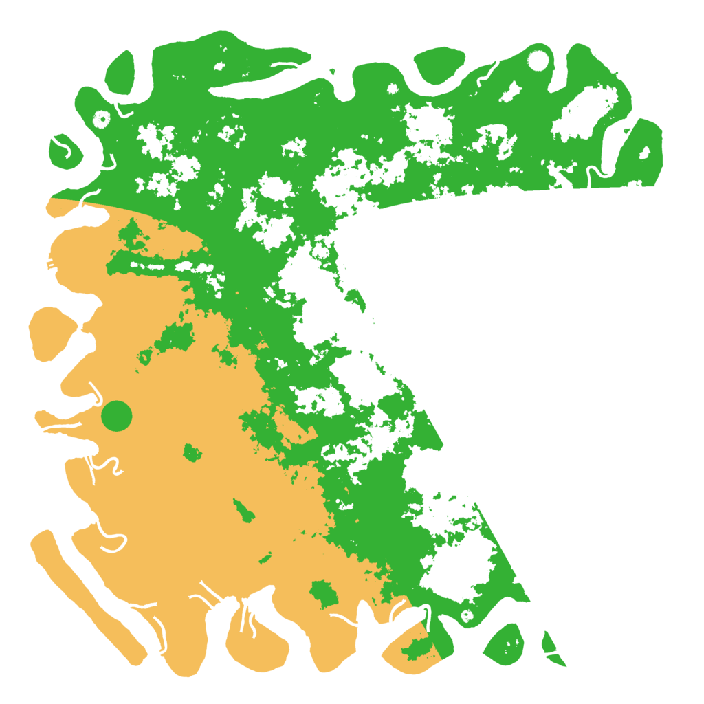 Biome Rust Map: Procedural Map, Size: 6000, Seed: 290697490