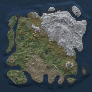 Thumbnail Rust Map: Procedural Map, Size: 4000, Seed: 815064624, 18 Monuments