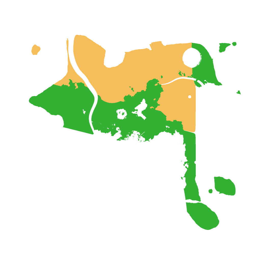 Biome Rust Map: Procedural Map, Size: 2500, Seed: 1657028018