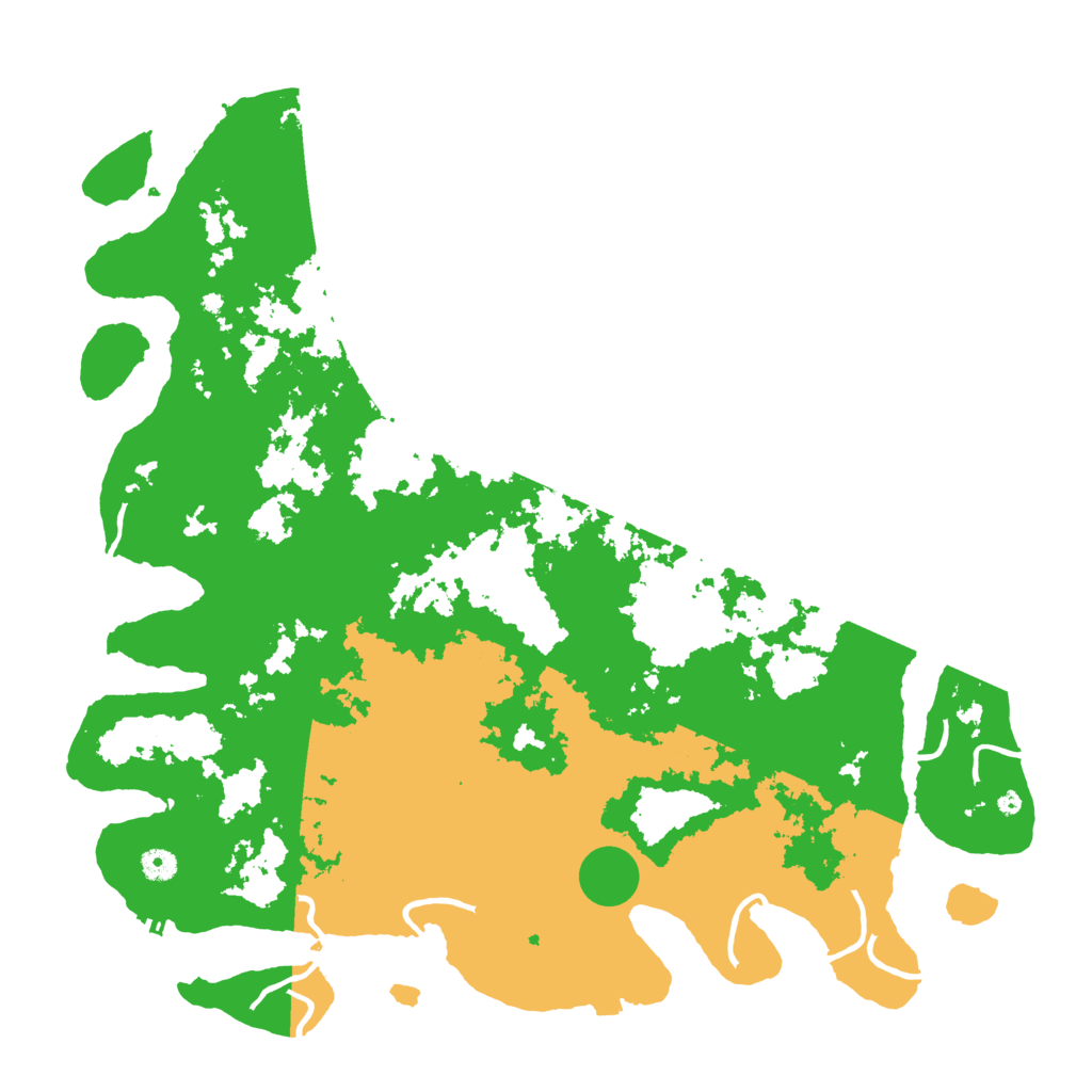 Biome Rust Map: Procedural Map, Size: 4800, Seed: 740915890