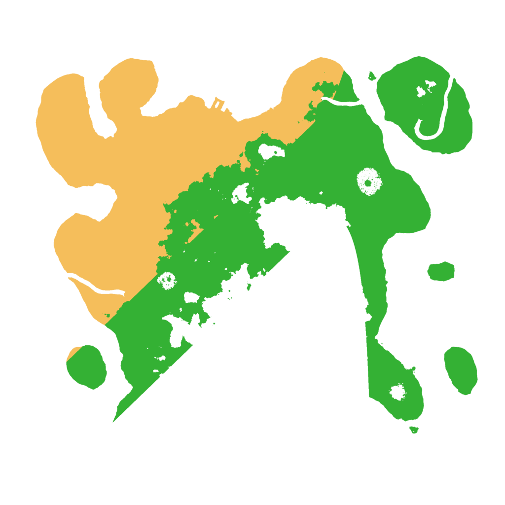 Biome Rust Map: Procedural Map, Size: 3000, Seed: 3309