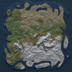 Thumbnail Rust Map: Procedural Map, Size: 5000, Seed: 2475, 19 Monuments