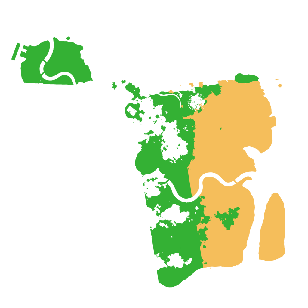 Biome Rust Map: Procedural Map, Size: 3500, Seed: 671519015