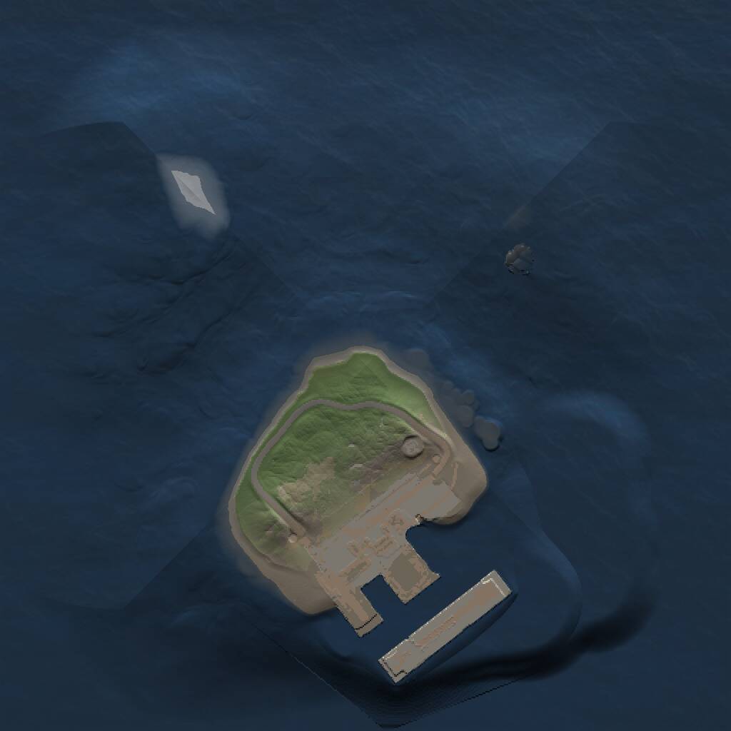 Rust Map: Procedural Map, Size: 1000, Seed: 1951843605, 2 Monuments