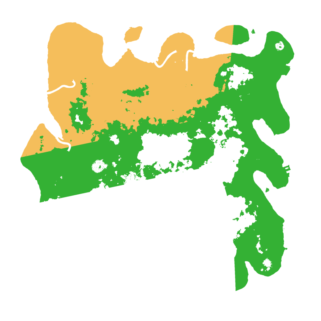 Biome Rust Map: Procedural Map, Size: 3800, Seed: 298422