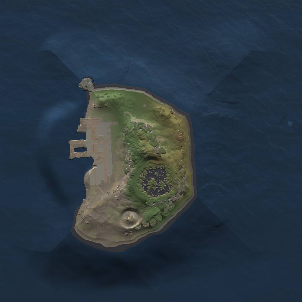Rust Map: Procedural Map, Size: 1000, Seed: 493755322, 4 Monuments