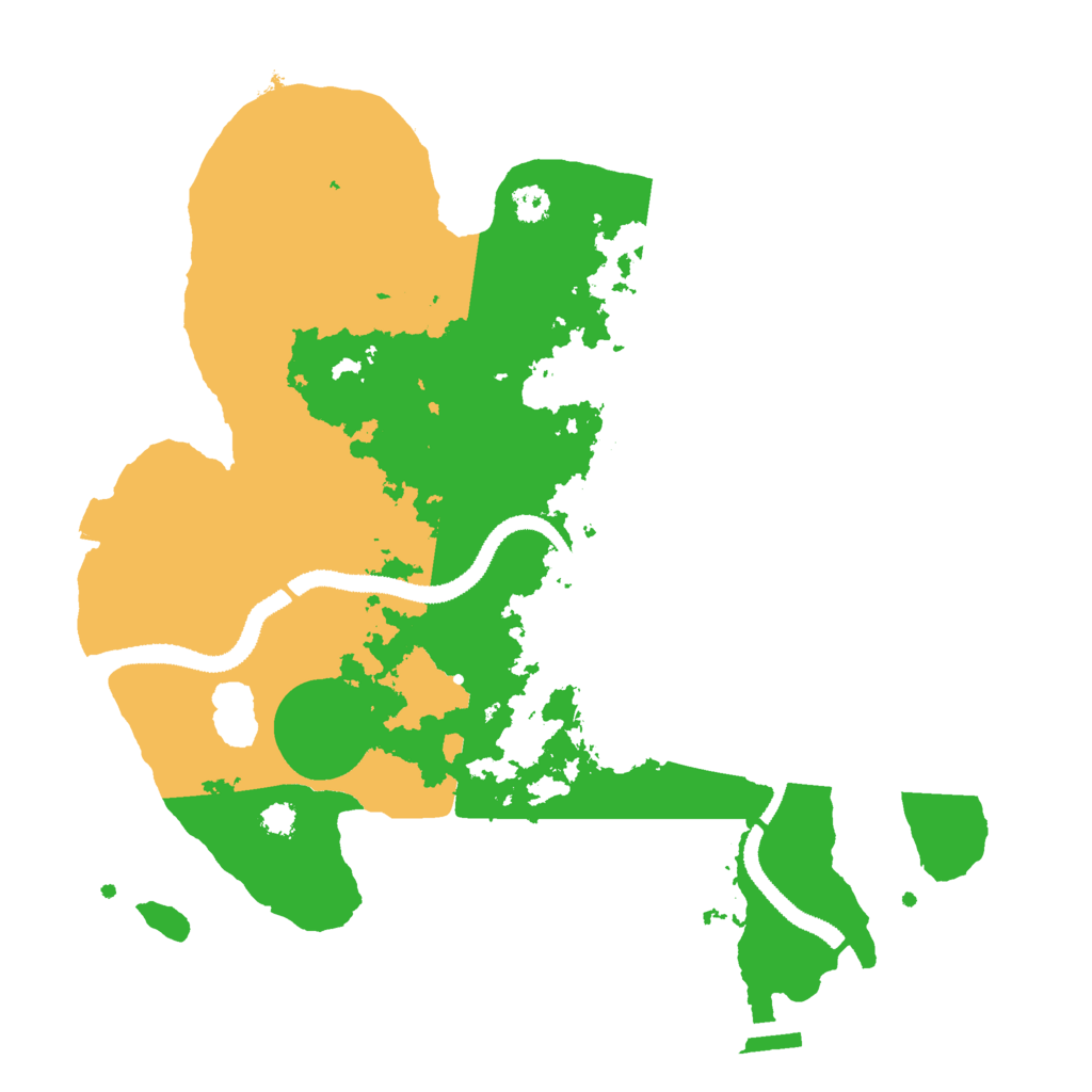 Biome Rust Map: Procedural Map, Size: 3000, Seed: 3758