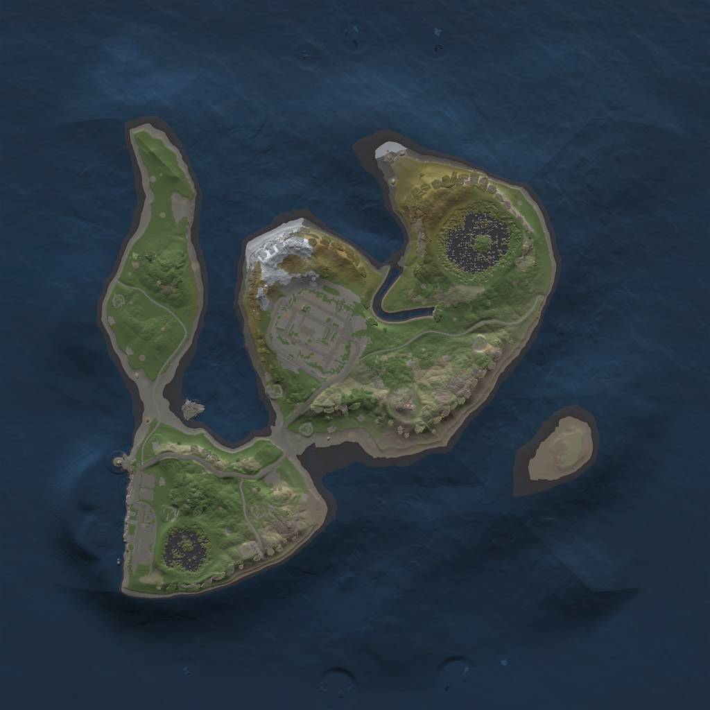 Rust Map: Procedural Map, Size: 1700, Seed: 498046837, 5 Monuments