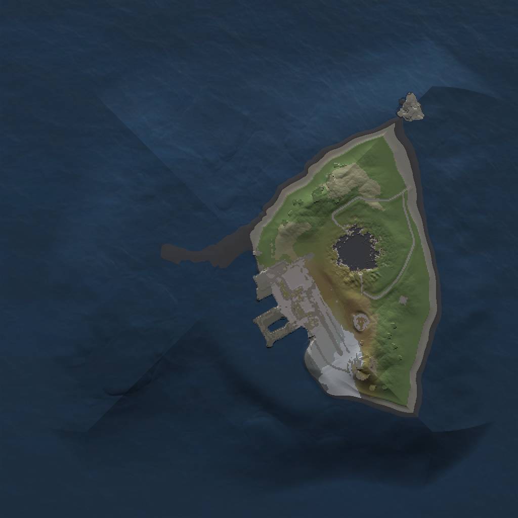 Rust Map: Procedural Map, Size: 1000, Seed: 689307495, 4 Monuments