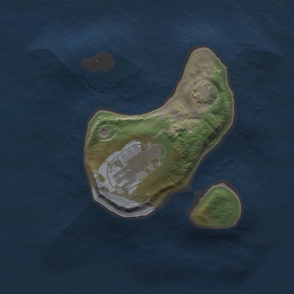 Rust Map: Barren, Size: 1600, Seed: 88888822, 4 Monuments