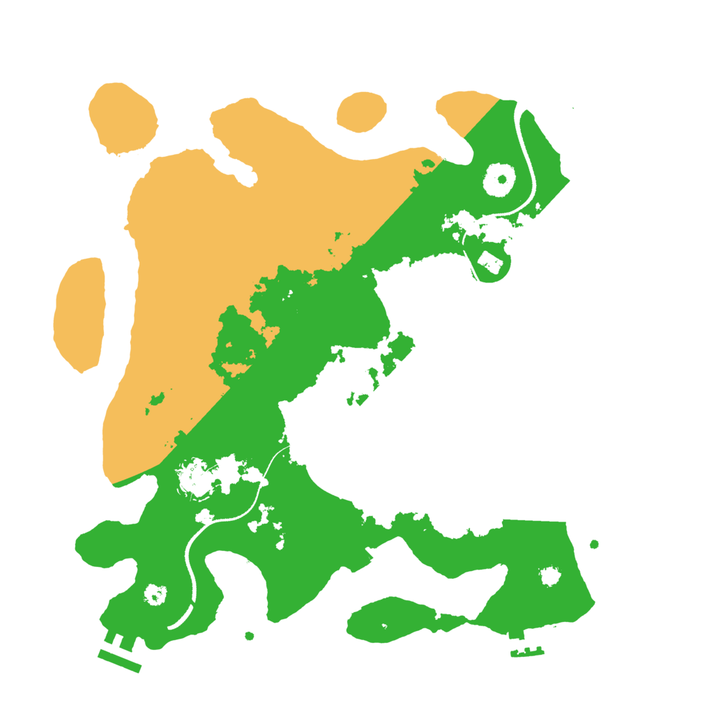 Biome Rust Map: Procedural Map, Size: 3250, Seed: 7368