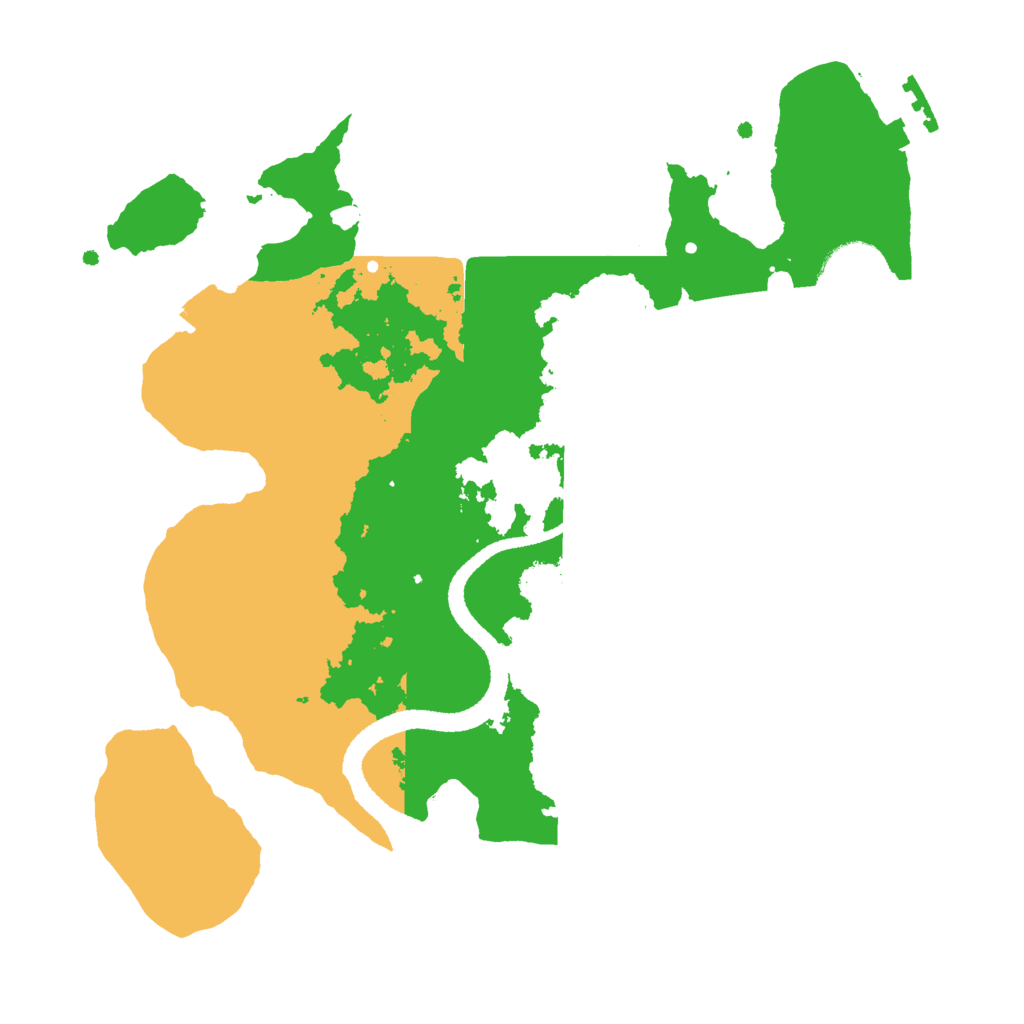 Biome Rust Map: Procedural Map, Size: 2600, Seed: 981234