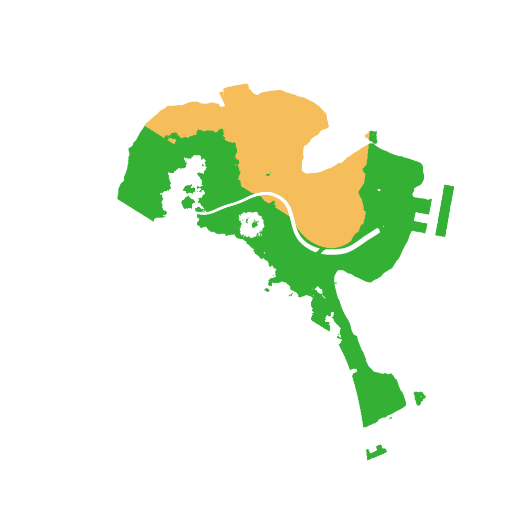Biome Rust Map: Procedural Map, Size: 2000, Seed: 387298253