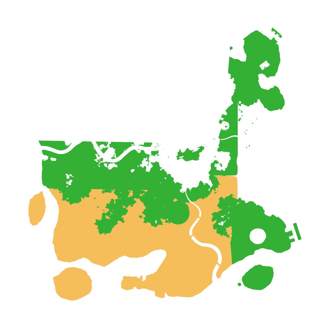 Biome Rust Map: Procedural Map, Size: 3680, Seed: 15484
