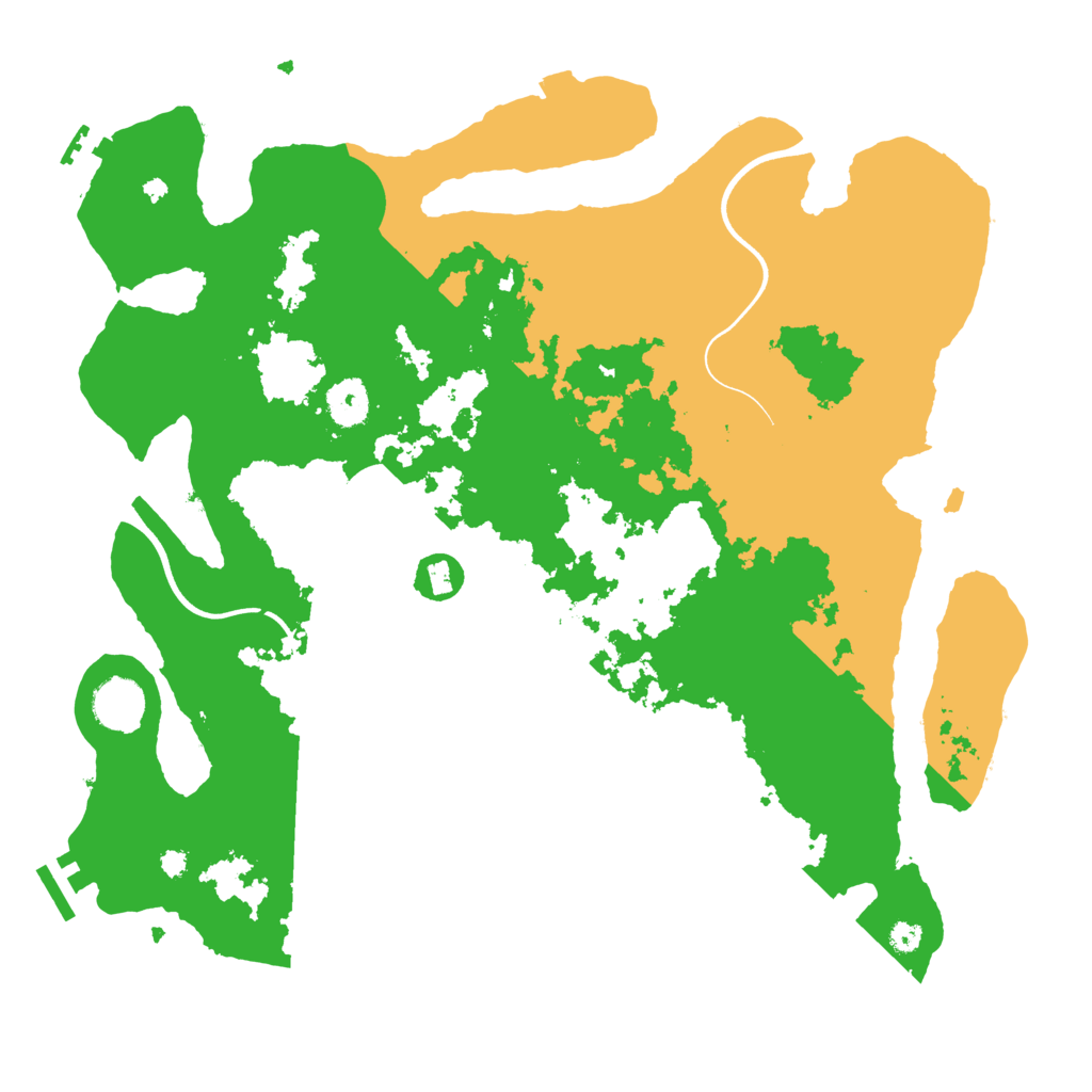 Biome Rust Map: Procedural Map, Size: 3700, Seed: 2896