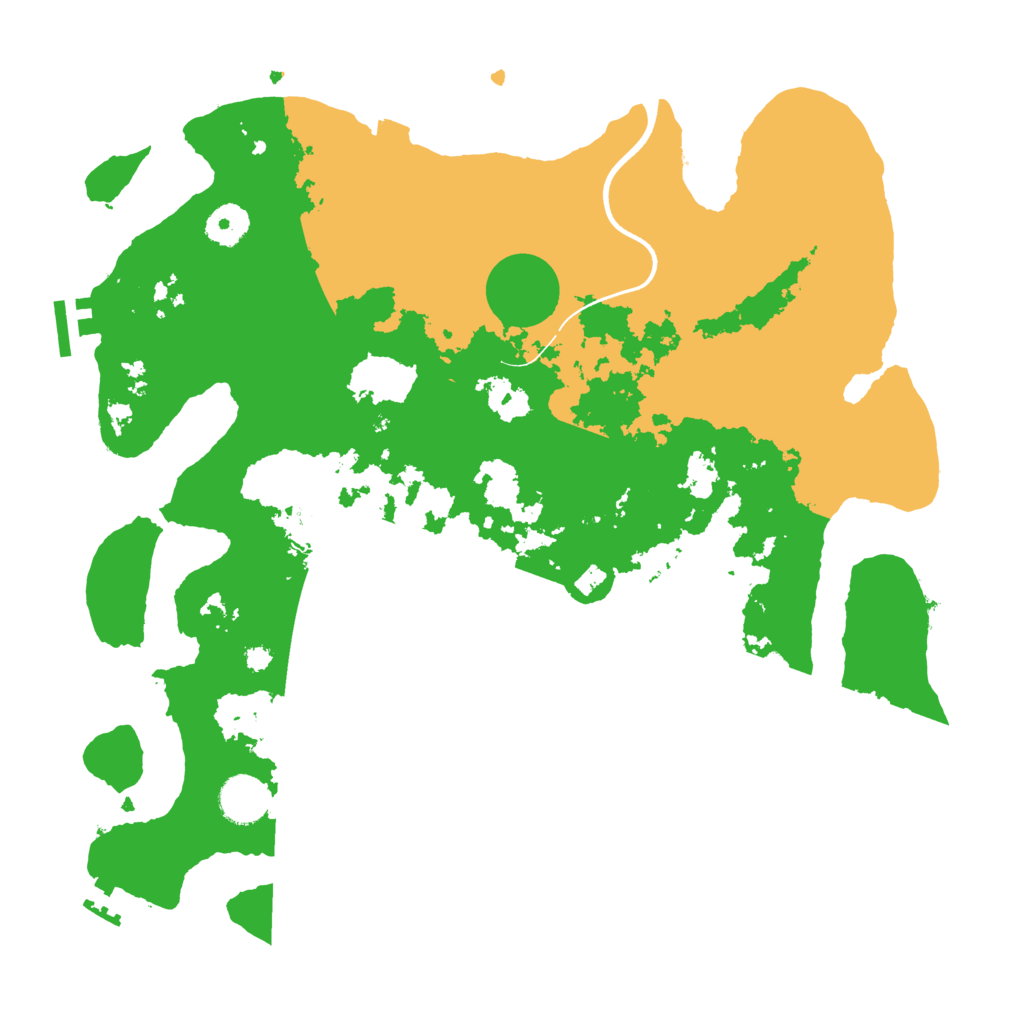 Biome Rust Map: Procedural Map, Size: 3680, Seed: 14590