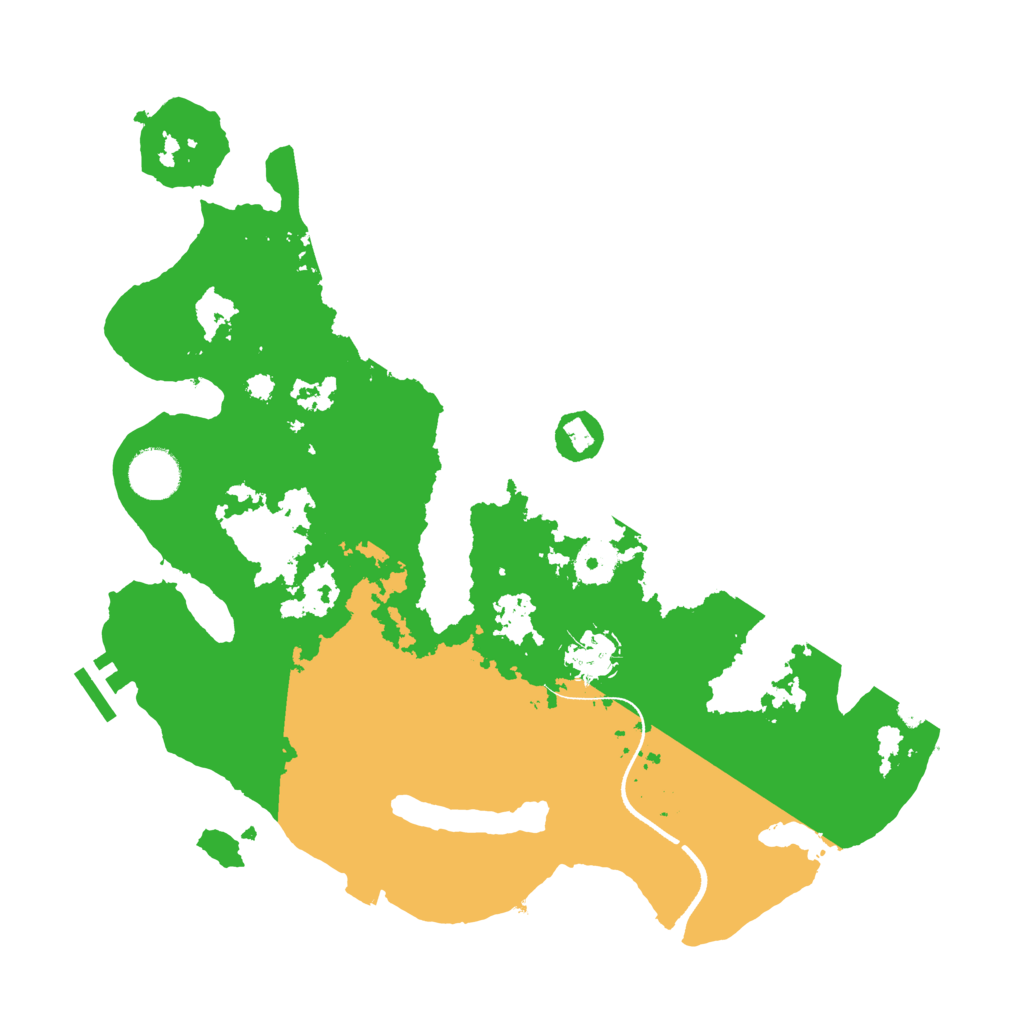 Biome Rust Map: Procedural Map, Size: 3500, Seed: 277742248