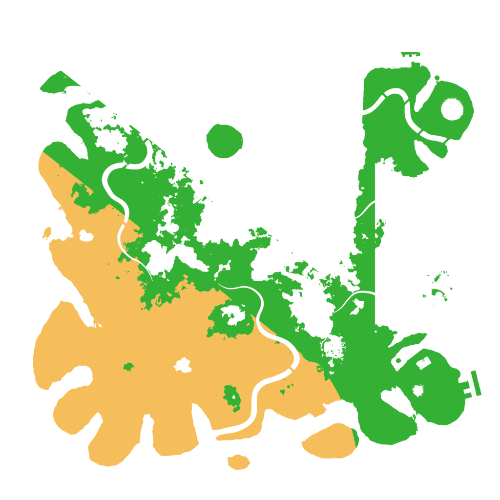 Biome Rust Map: Procedural Map, Size: 4000, Seed: 86753055