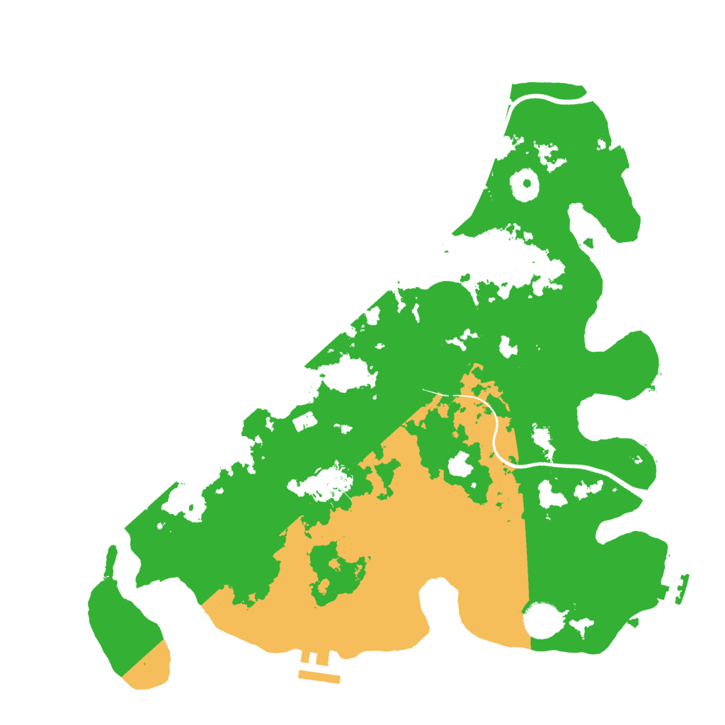 Biome Rust Map: Procedural Map, Size: 3500, Seed: 56466