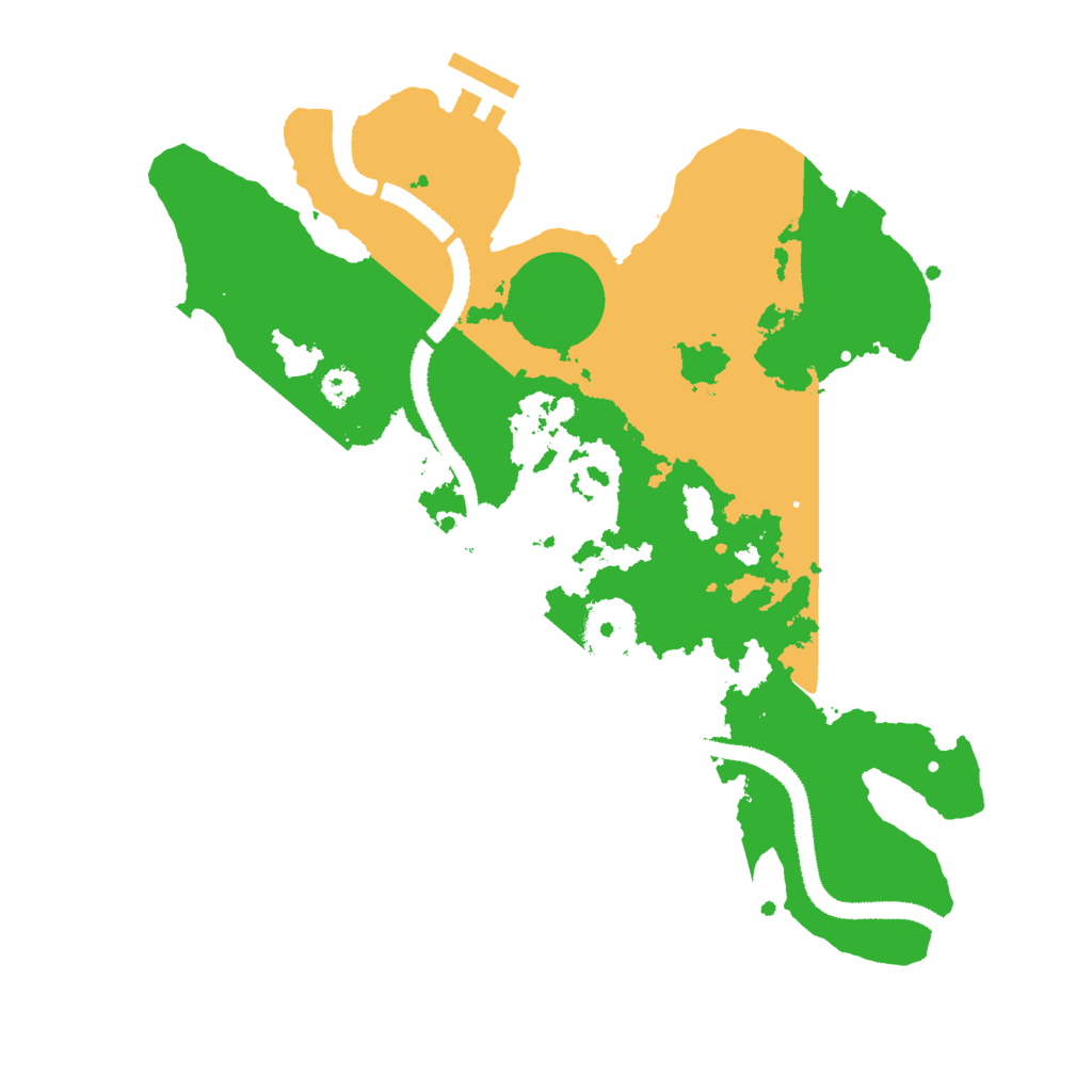 Biome Rust Map: Procedural Map, Size: 3000, Seed: 5497465
