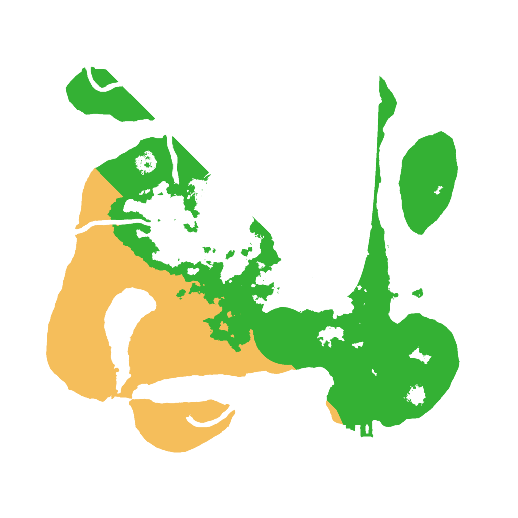 Biome Rust Map: Procedural Map, Size: 2500, Seed: 342342545