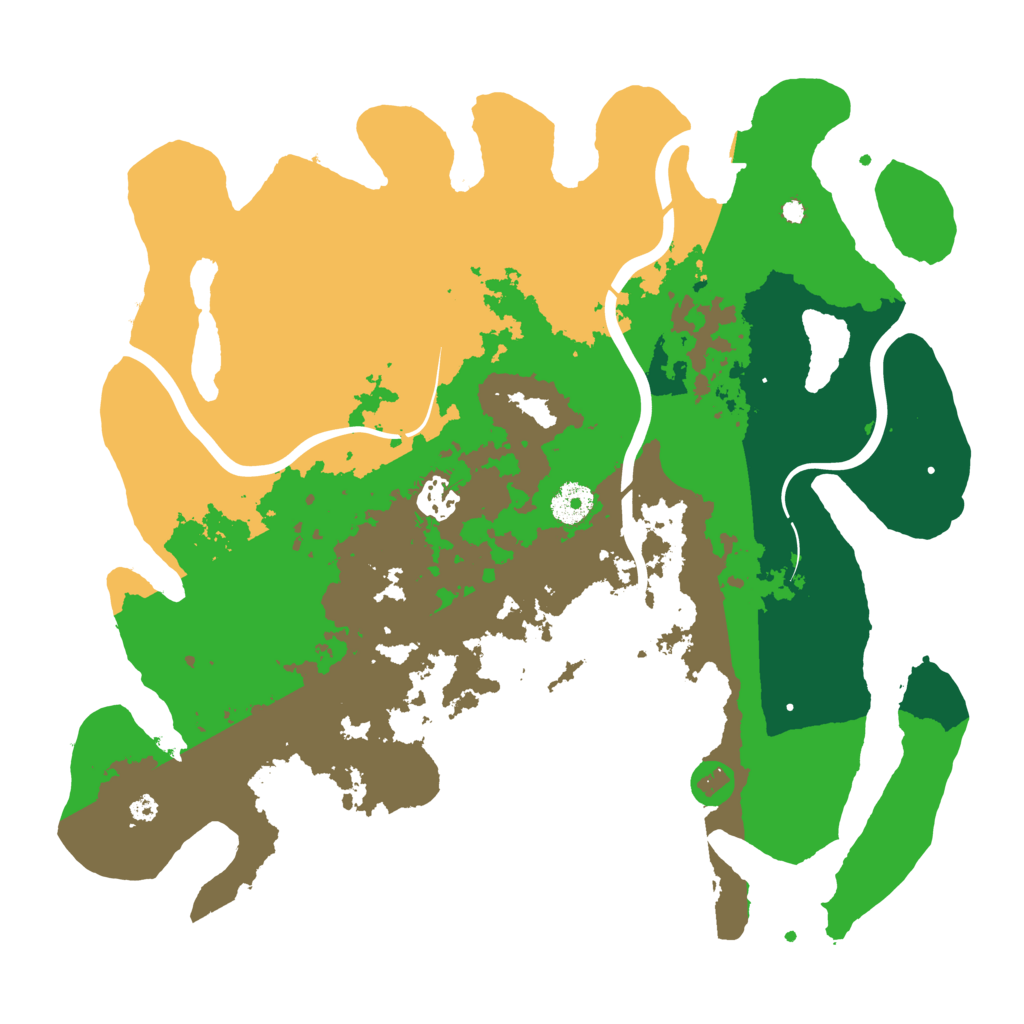 Biome Rust Map: Procedural Map, Size: 3700, Seed: 337145001