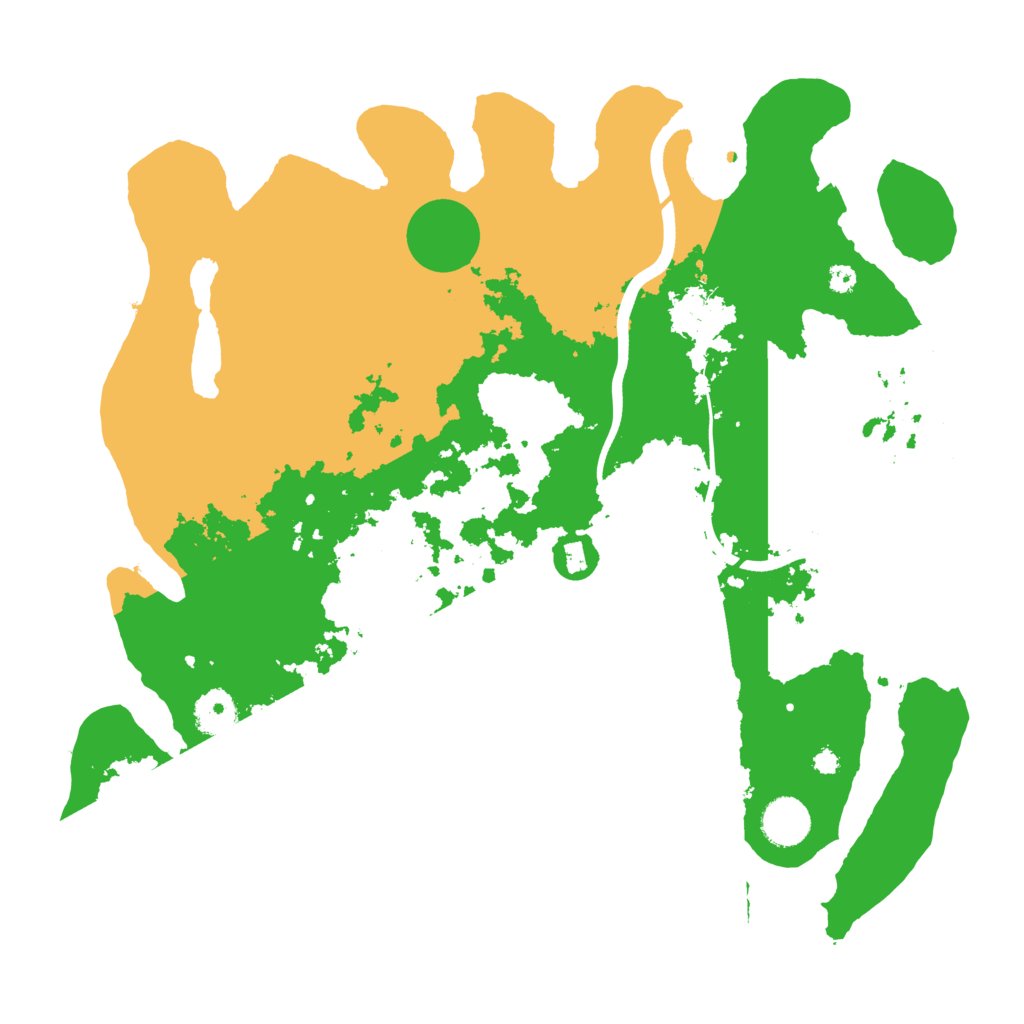 Biome Rust Map: Procedural Map, Size: 3700, Seed: 337145001