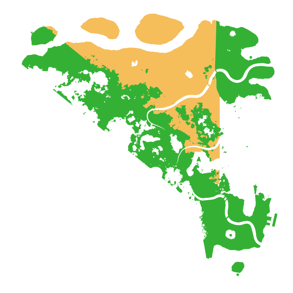 Biome Rust Map: Procedural Map, Size: 4500, Seed: 30923315